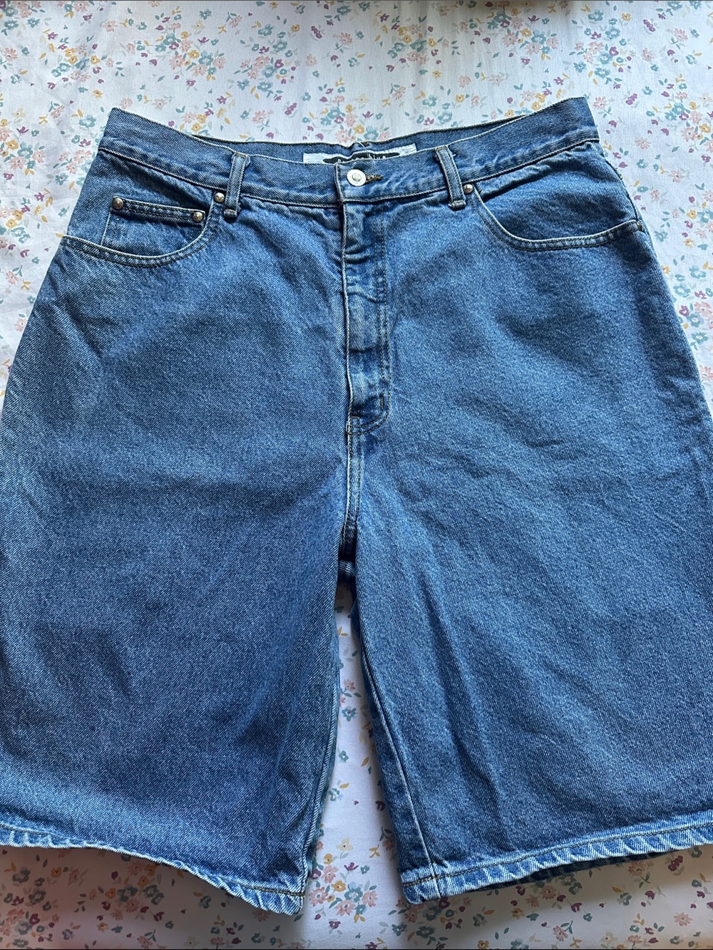 High Rise Denim Jorts